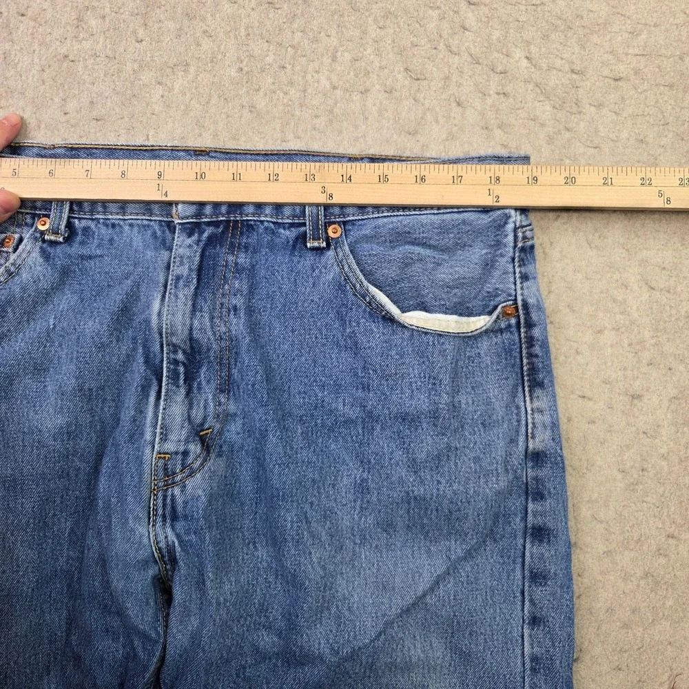 Levi's 505 Jeans Mens 38x32 Blue Denim Regular Fit 100% Cotton Straight Leg